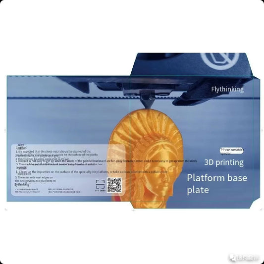 3D Printing PP Filament Special Base Plate Stick Bottom Firmly No Edge Warping Repeated Use Platform Film Easy Take Mold Parts