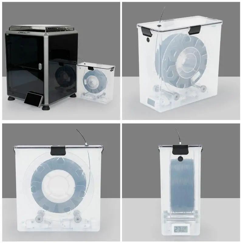Professional 3D Printing Set: DIY Tools, Real-Time Monitored Filament Dryer Box, and Storage Holder