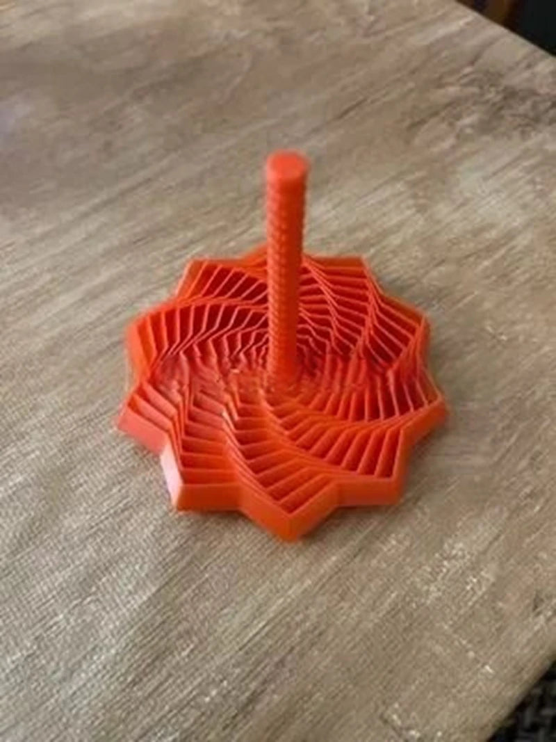 3D Printing Expanded Sensory Fidget Star Model Visual Illusion Hexagon Whirling Spiral Ornaments Stress Relief Board Game