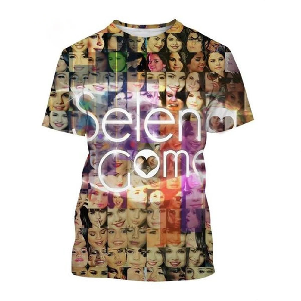 2024 3D Printing Funny Selena Quintanilla Graphic T-Shirt Fashion Unisex Harajuku Style Casual Round Neck Short Sleeve Kid Top